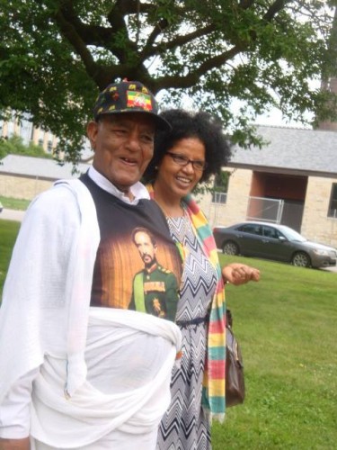 Ethiopian Patriot and his wife. Kegnazmatch Azbite Habtemariam