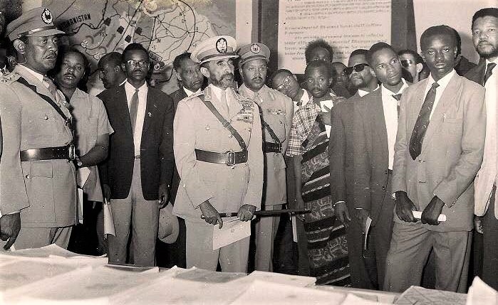 Emperor Haile Selassie I and African Liberation Leaders. Can you find Nelson Mandela! 