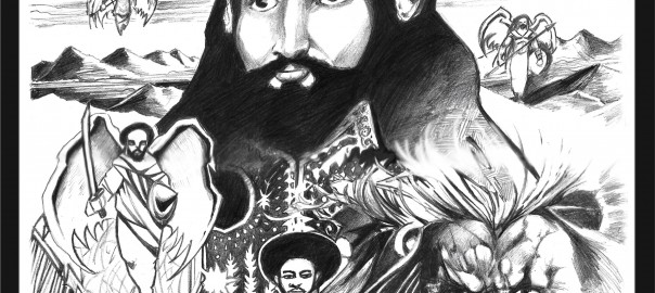 "Haile Selassie I and St. George" Pencil, Original Available.