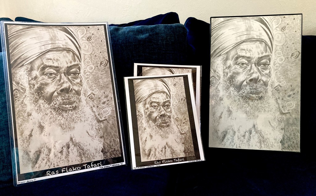 Original Framed and Prints: Ras Flako Tafari