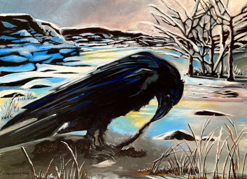 Crow In The Snow #2