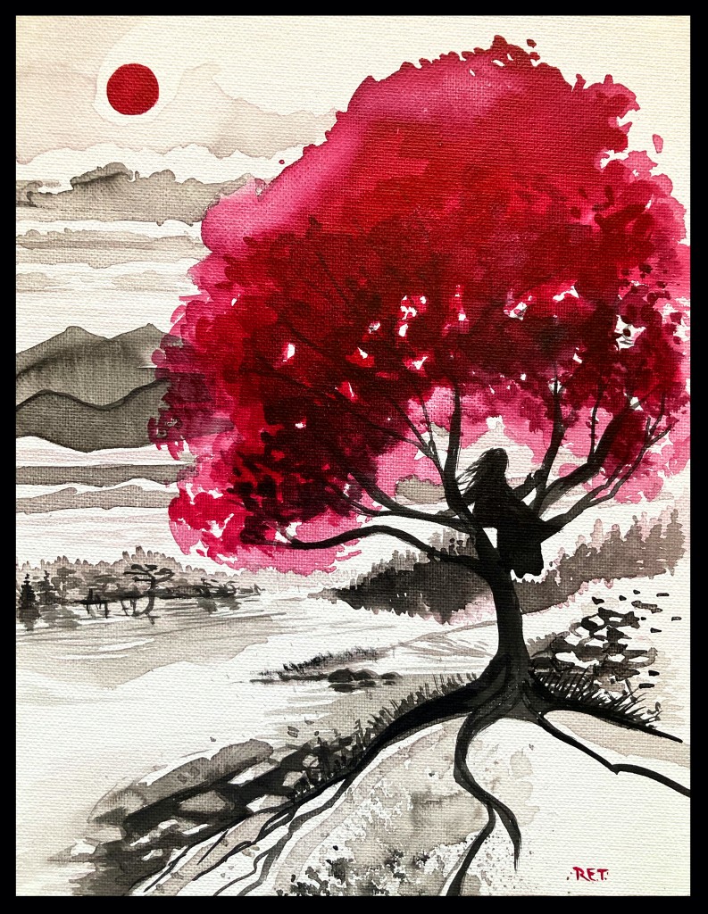 Girl in a Red Tree.